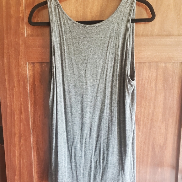 Fun Gray Tank Top: Fashion Nova Large - Picture 4 of 4